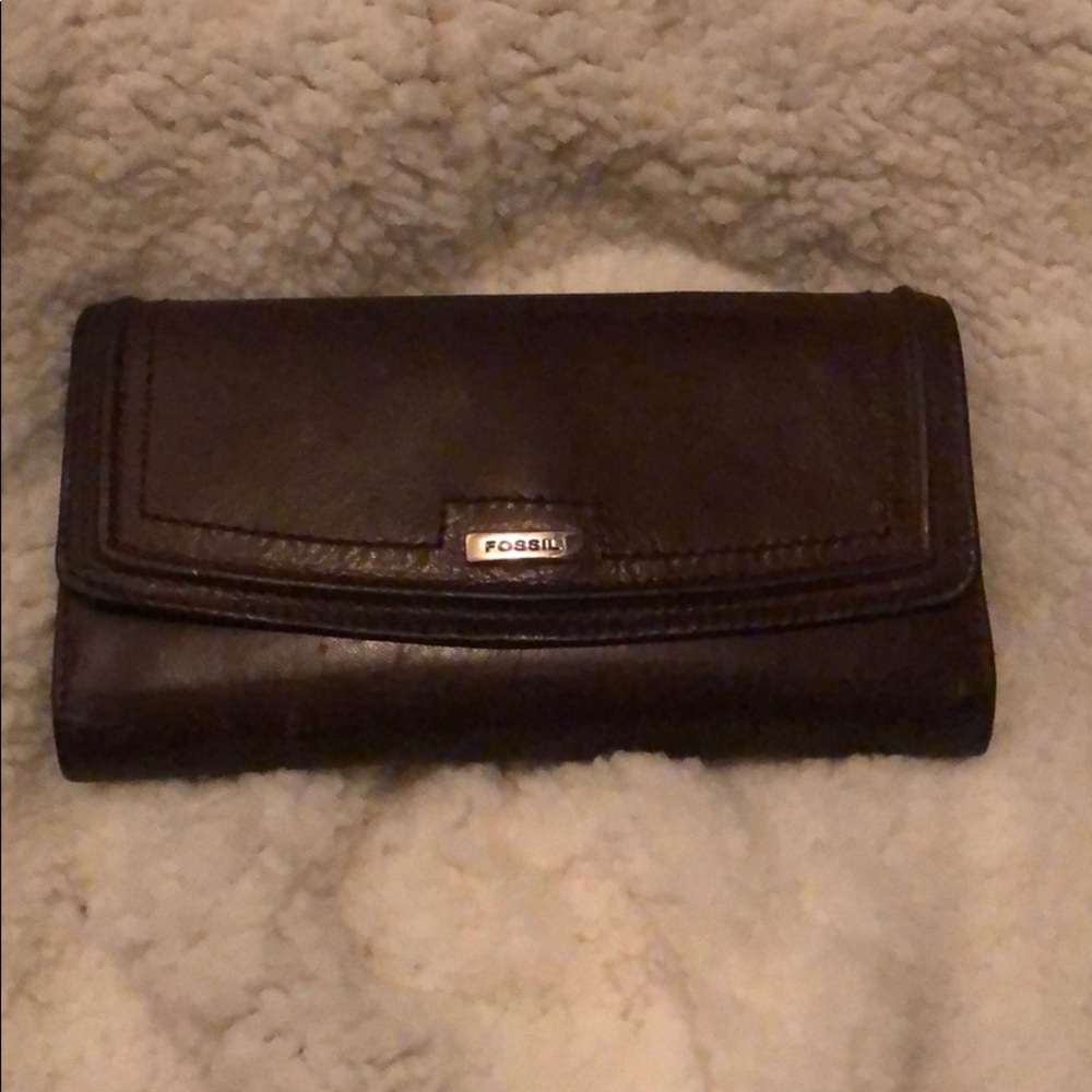 Fossil checkbook sized wallet